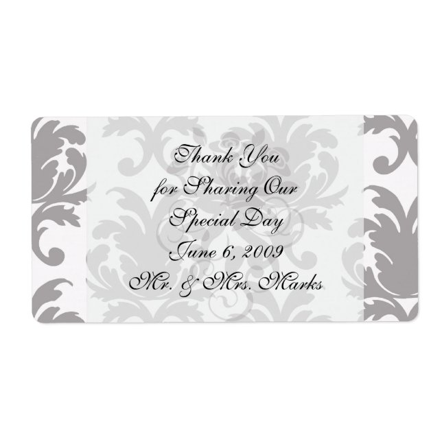 Grauweißer Barockdamast (Vorne)