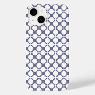 Grauweißer Polka-Punkt und Karo-Muster Case-Mate iPhone 14 Hülle