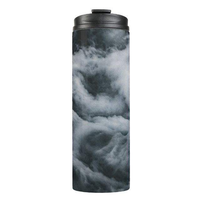 Grauwolkenmalerei Thermosbecher (Vorderseite)