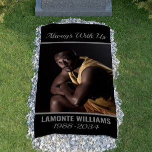 Grave Blanket immer mit uns maßgeschneiderten Foto Banner
