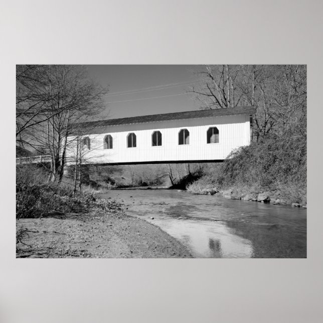 Grave Creek Brücke Poster (Vorne)