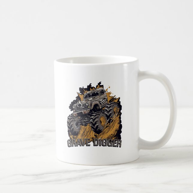 Grave Digger Monster Truck Kaffeetasse (Rechts)
