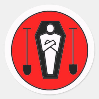 Grave Diggers Gewerkschaft 13 Runder Aufkleber