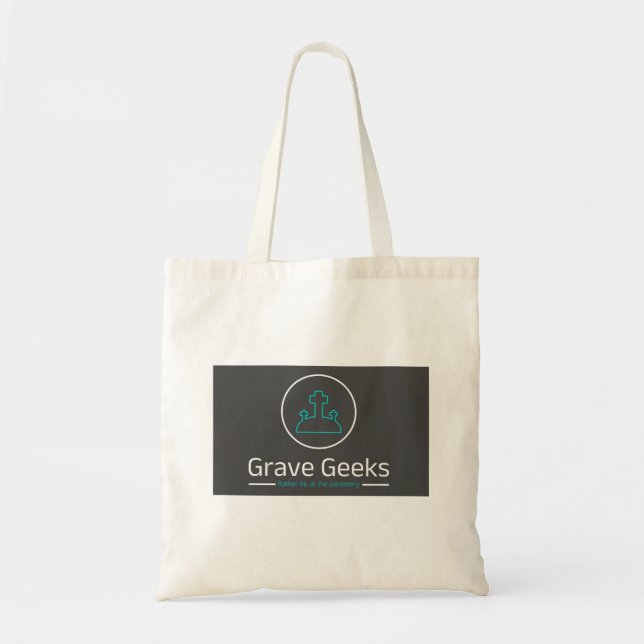 Grave Geeks Tasche Grau und Aquamarin (Vorne)