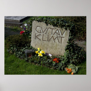 Grave von Gustav Klimt Poster
