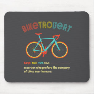 Gravel-Bike Biketrovert Lustige Fahrrad-Quote Intr Mousepad