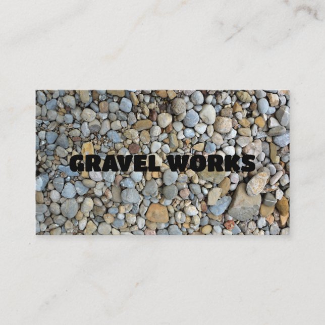 GRAVEL BUSINESS CARD VISITENKARTE (Vorderseite)