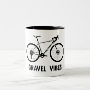 Gravel Vibes Cycling Zweifarbige Tasse