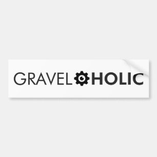Gravelaholic Gravel Cycling Autoaufkleber