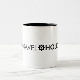 Gravelaholic Gravel Cycling Zweifarbige Tasse