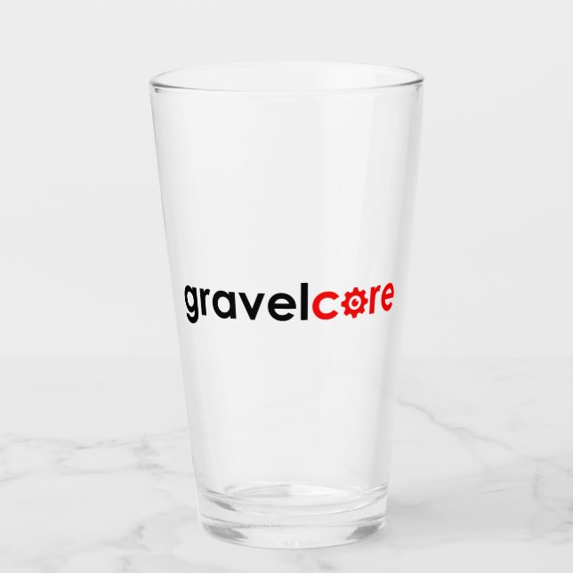 Gravelcore Gravel Cycling Glas (Vorderseite)