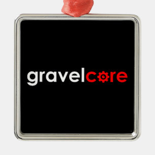 Gravelcore Gravel Cycling Ornament Aus Metall