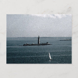 Graves Light in Boston Harbor Postkarte
