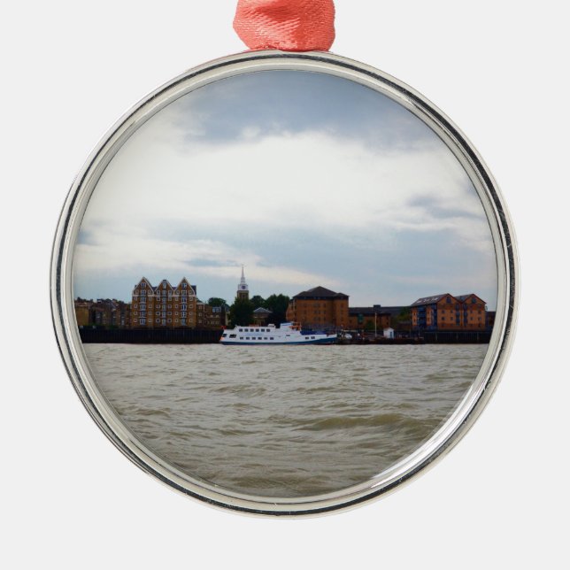 Gravesend in Kent Silbernes Ornament (Vorne)