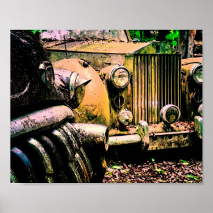 Graveyard Classic Car   Rolls Royce Poster