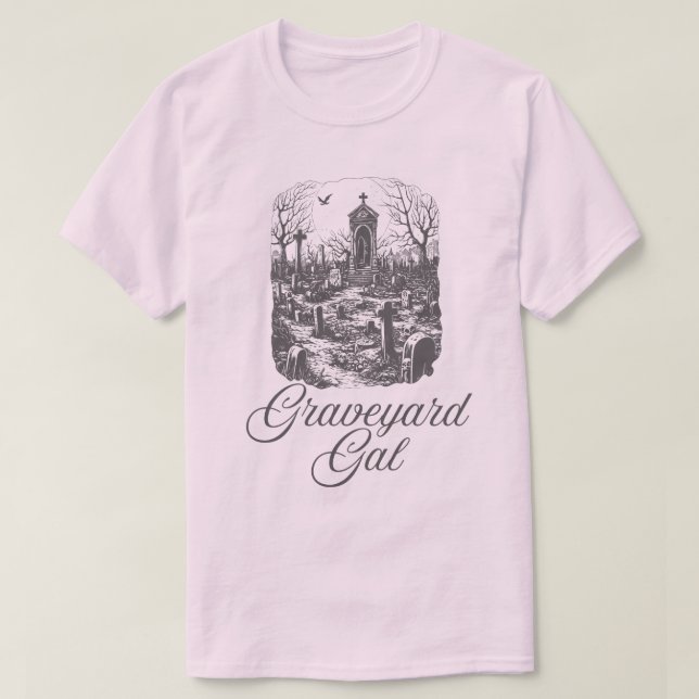 Graveyard Gal Boyfriend T-Shirt (Design vorne)