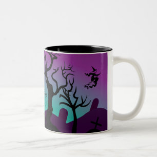 Graveyard Halloween-Tasse Zweifarbige Tasse