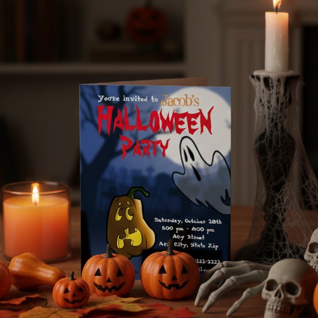 Graveyard Scare Halloween/Geburtstag Einladung (Von Creator hochgeladen)