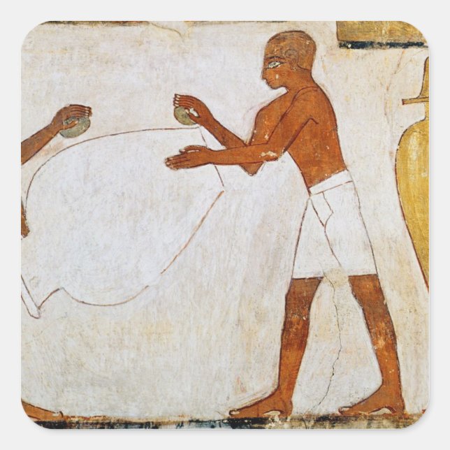 Gravieren und Polieren von Vasen in Gold und Quadratischer Aufkleber (Vorderseite)