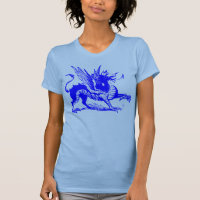 Gravieren von Drachen - Blau