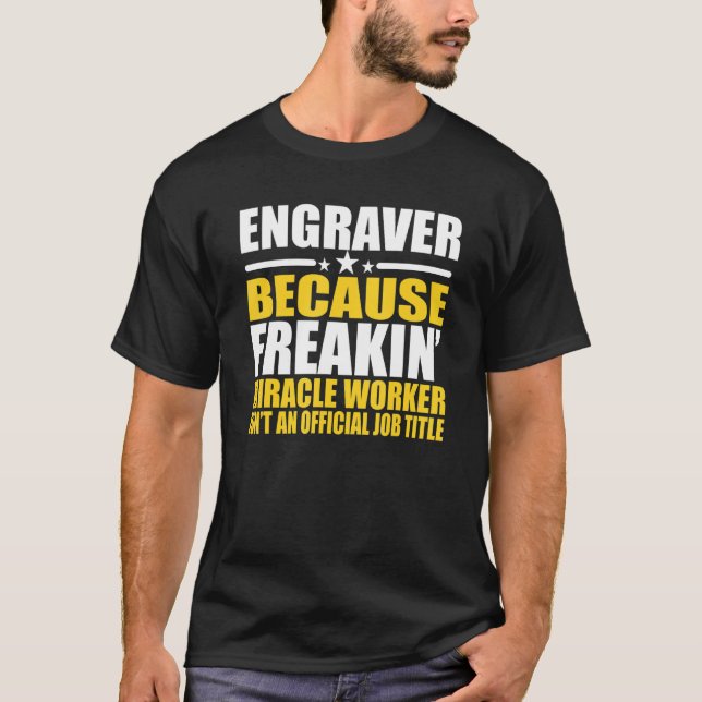 Gravierer für Mitarbeiter T-Shirt (Vorderseite)