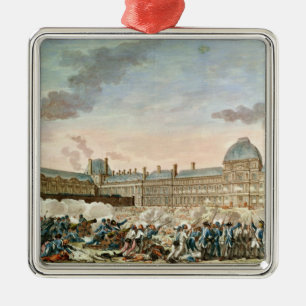 Graviert durch Isidore Stanislas Helman Silbernes Ornament