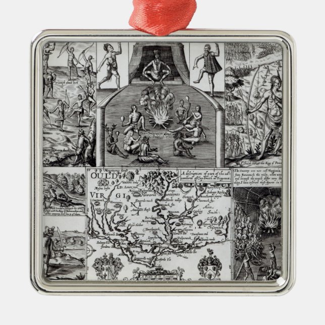 Graviert durch Robert Vaughan Silbernes Ornament (Vorne)