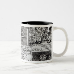 Graviert durch Robert Vaughan Zweifarbige Tasse