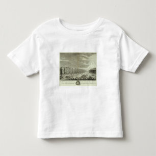 Gravierte Ansicht von St Petersburg 2 Kleinkind T-shirt