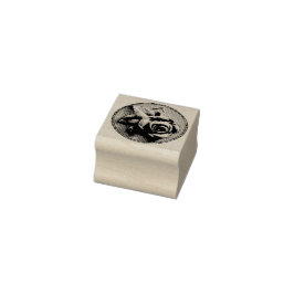 Gravierte Rose Gummistempel
