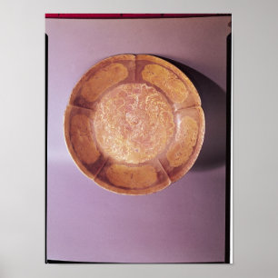 Gravierter Teller, Tang-Dynastie Poster