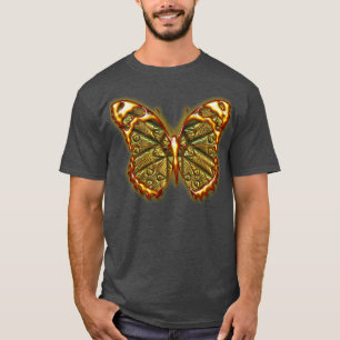 Graviertes Shirt des Schmetterlings-1