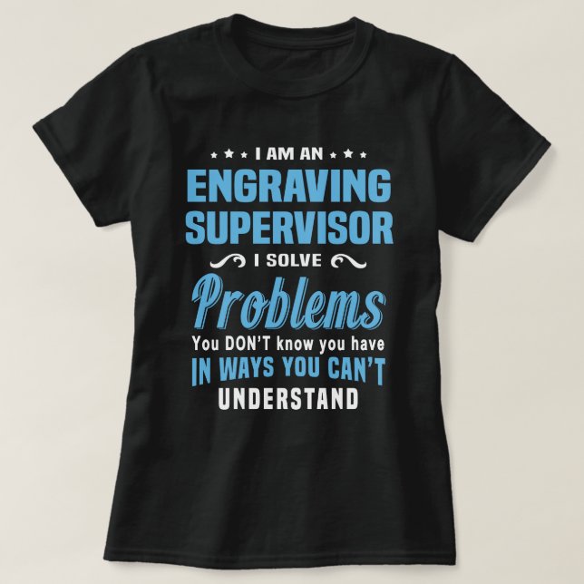 Gravierungsleiter T-Shirt (Design vorne)