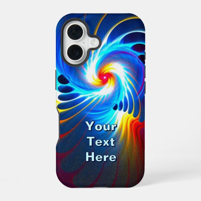 Gravitations-Blueshift Case-Mate iPhone-Hülle iPhone 16 Hülle (Rückseite)
