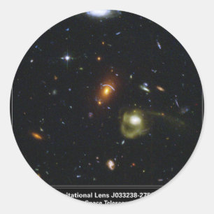Gravitationsleuchten Runder Aufkleber
