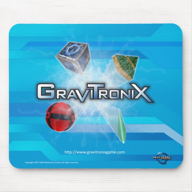 Gravitronix Logo-Mausunterlage Mousepad (Vorne)