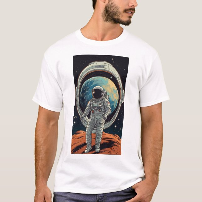 Gravity Defier: Odyssey-T - Shirt im Weltraum (Vorderseite)