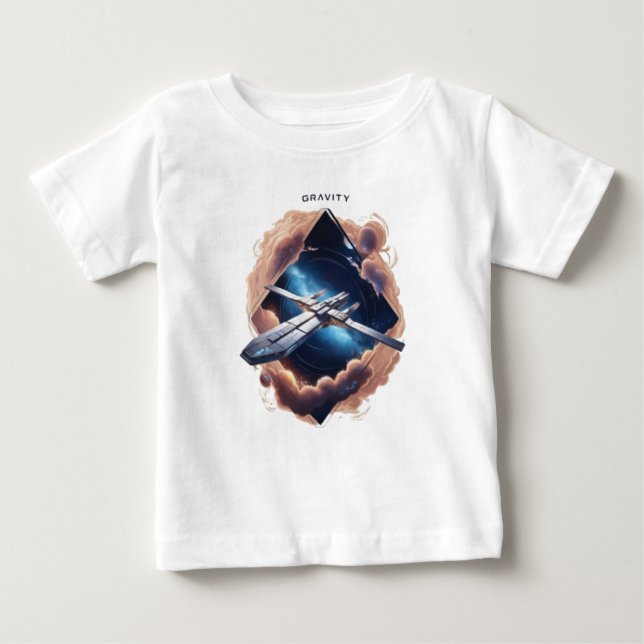 Gravity-derizierende Mode Baby T-shirt (Vorderseite)