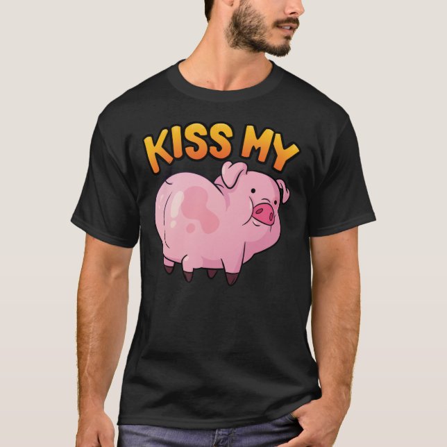 Gravity Falls - Wadles the Pig Sticker T-Shirt (Vorderseite)