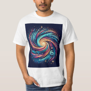 Gravity in Motion: Farbenvolles Swirling Galaxy Sh T-Shirt