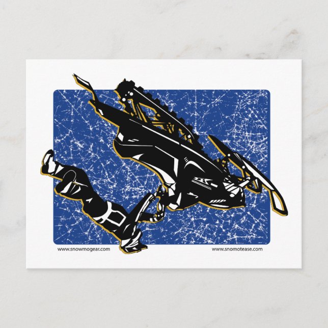 GRAVITY-LEDs in blau Postkarte (Vorderseite)