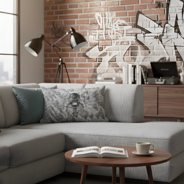 Gravity Lost: Urban Astronaut Pillow Lendenkissen (Von Creator hochgeladen)