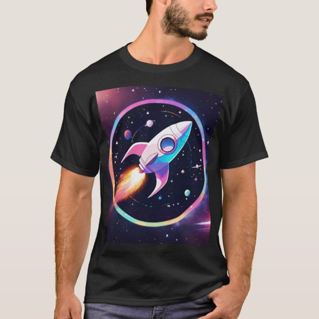 Gravity Orbit Spaceship Logo T - Shirt (Vorderseite)