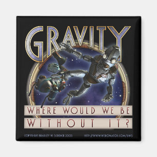"Gravity" Square Magnet