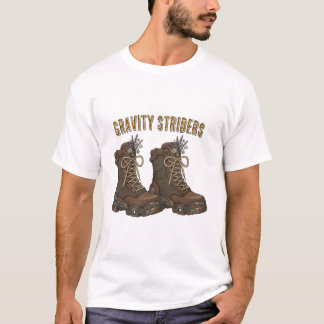 Gravity Striders hiking boots design T-Shirt | out