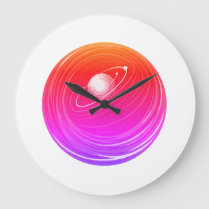 Gravity Style Look Große Wanduhr