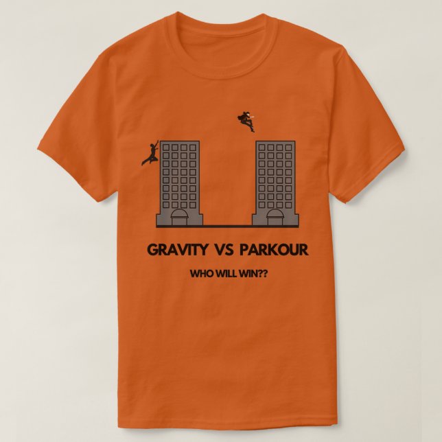 Gravity Vs Parkour T-Shirt (Design vorne)