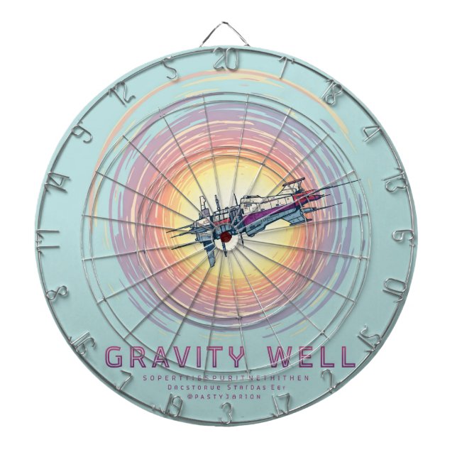 Gravity Well Dartboard: Eine kosmische Herausforde Dartscheibe (vorne)