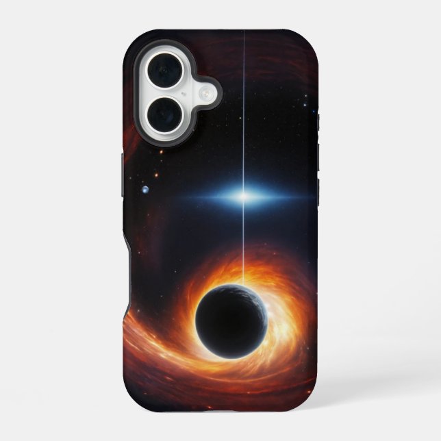 Gravity's Pull Black Hole iPhone/iPad Case iPhone 16 Hülle (Rückseite)