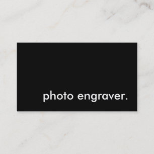 Gravur des Fotos. Visitenkarte